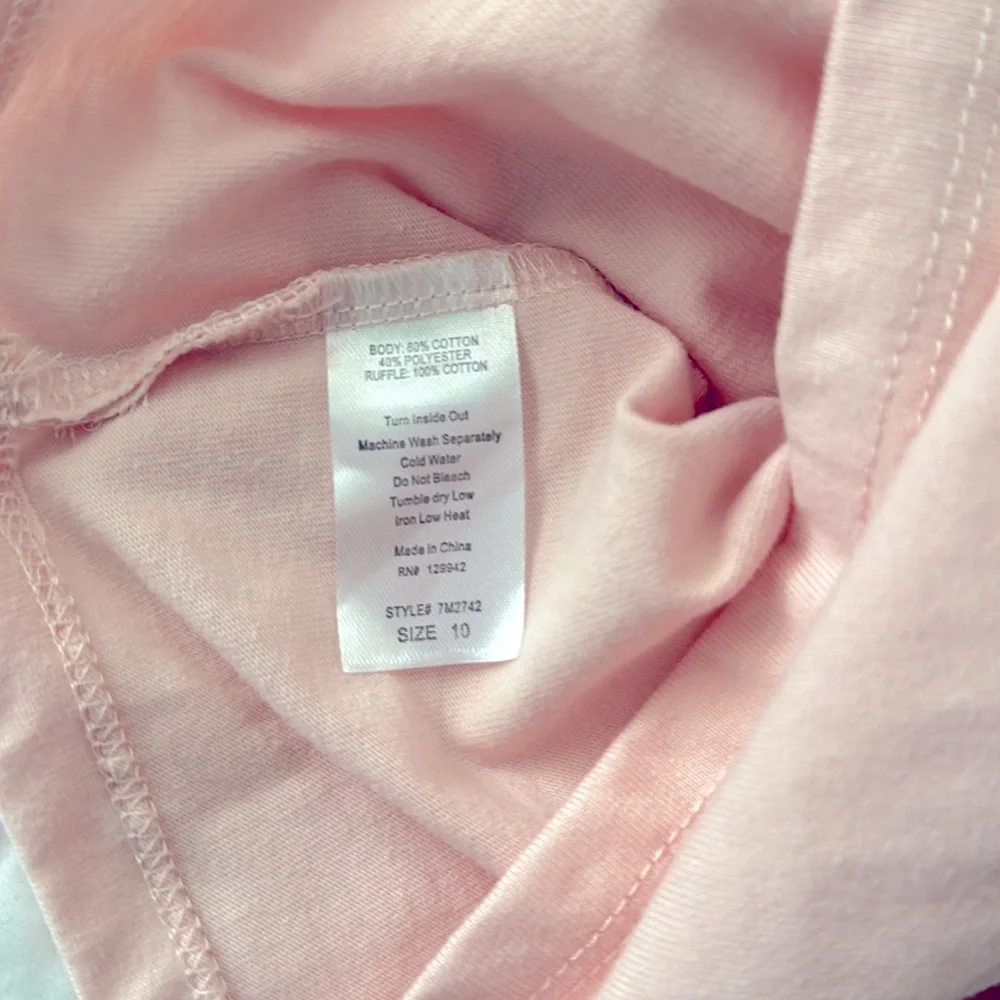 Pink One-Shoulder Ruffle Top from btween - Picture 3 of 3